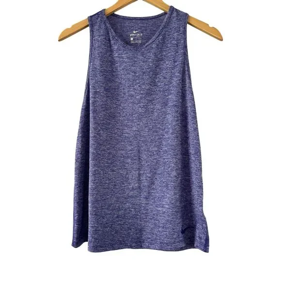 Nike Purple Crew Neck Dri Fit Short Sleeve Tank Sleeveless Top Women’s Small - Picture 3 of 9
